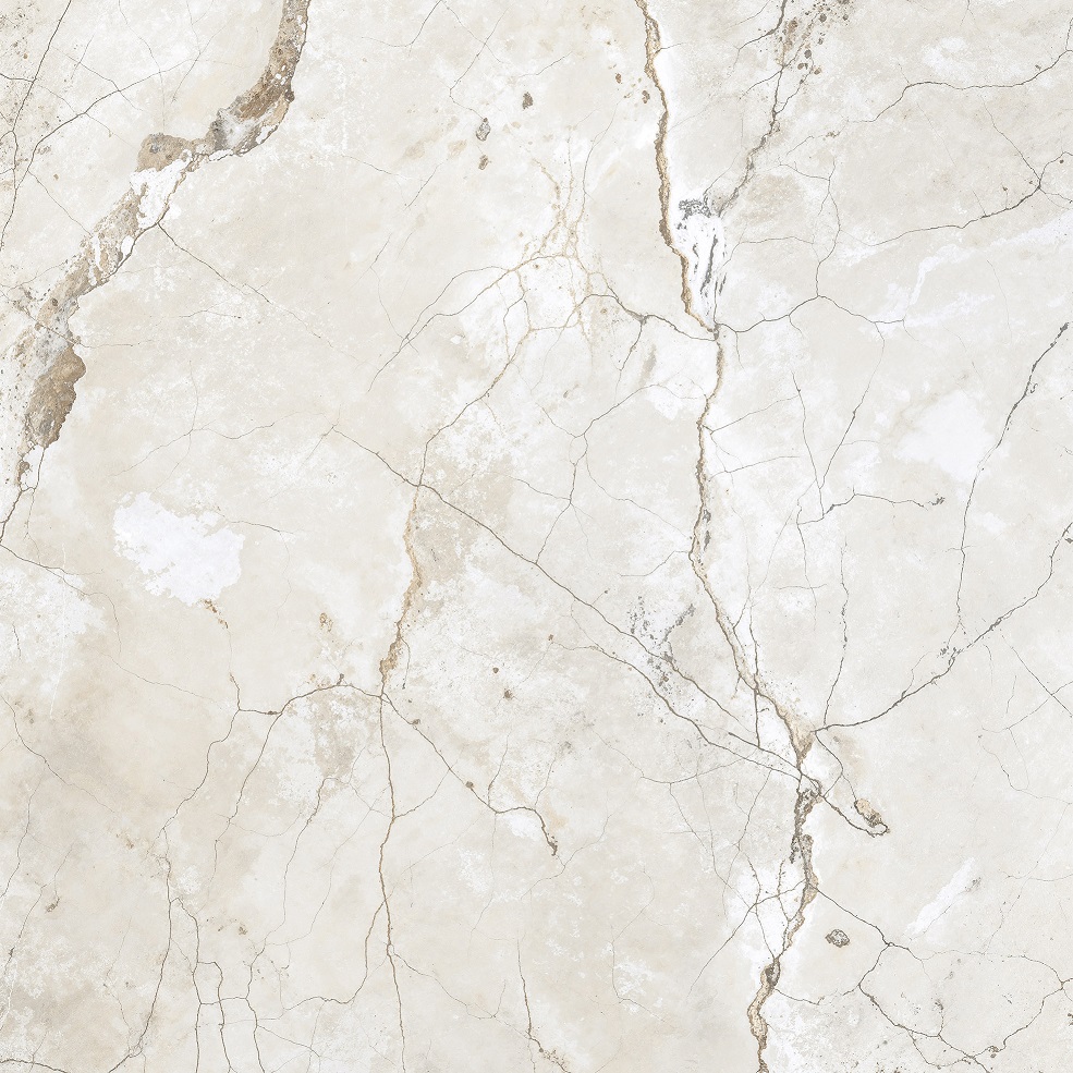 Fliese Marmoroptik beige matt 120 x 120cm  "Golden Mist" Feinsteinzeug mit fühlbarer 3D-Steinstruktur
