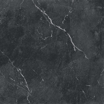 Einleger schwarz für Achteck-Fliese weiß Marmoroptik matt 5x5 cm „Marmo Carrara““