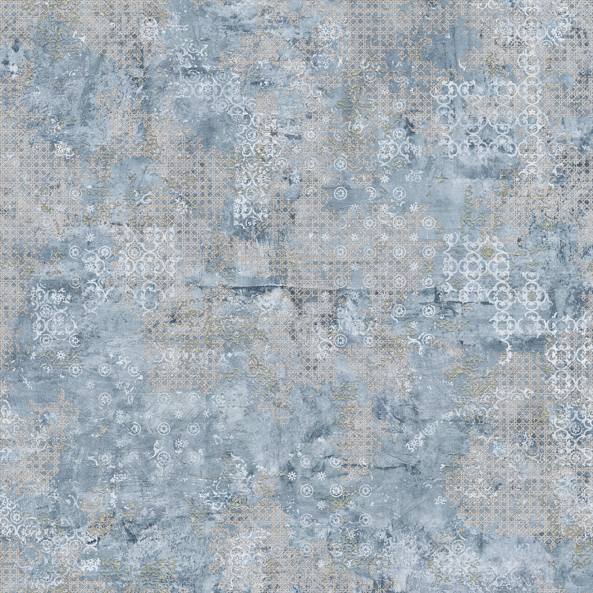 Aparici Fliese Teppichoptik Rug Blue Vintageoptik blau 100x100 cm Aparici Fliese Teppichoptik Rug Blue Vintageoptik blau 100x100 cm