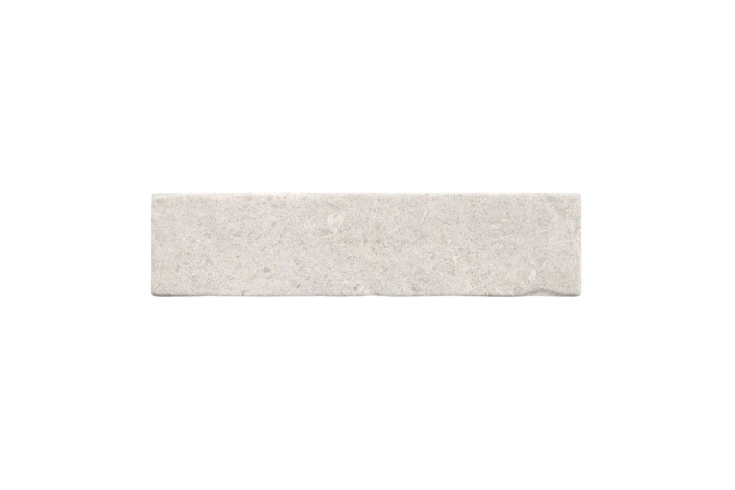 RESTPOSTEN Fliese unregelmäßige Oberfläche 7,5x30 cm "Dolmen Ash" hellgrau matt 
