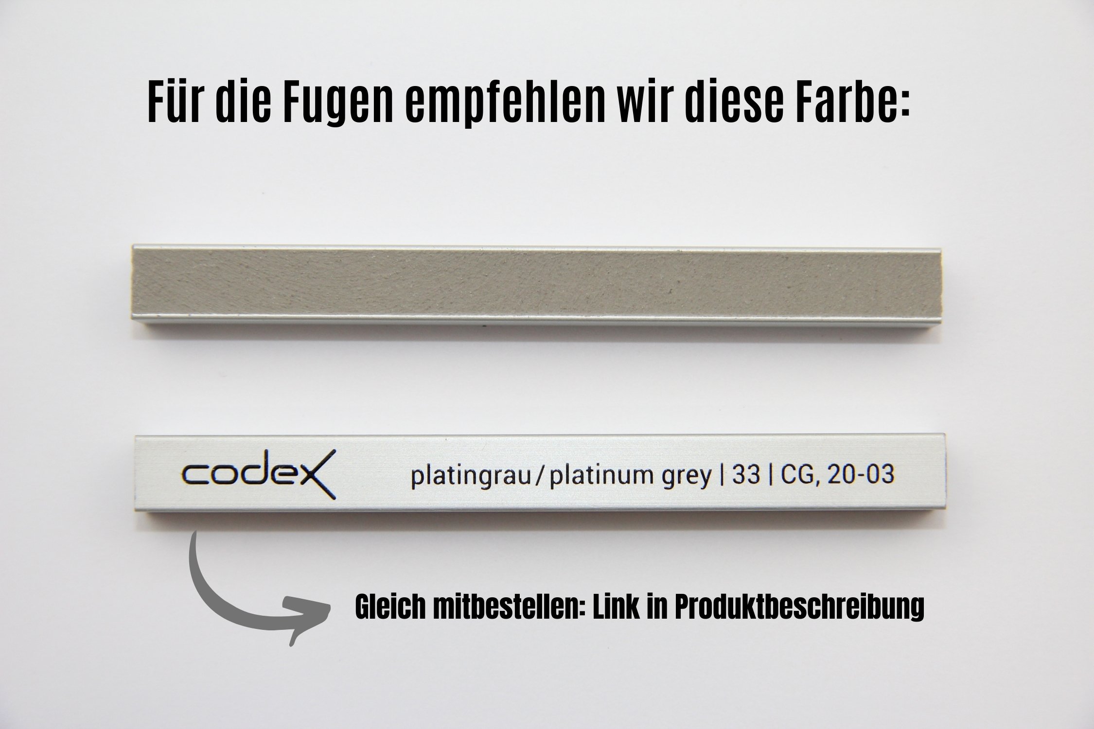 Fugenfarbe Platingrau für Fliesen