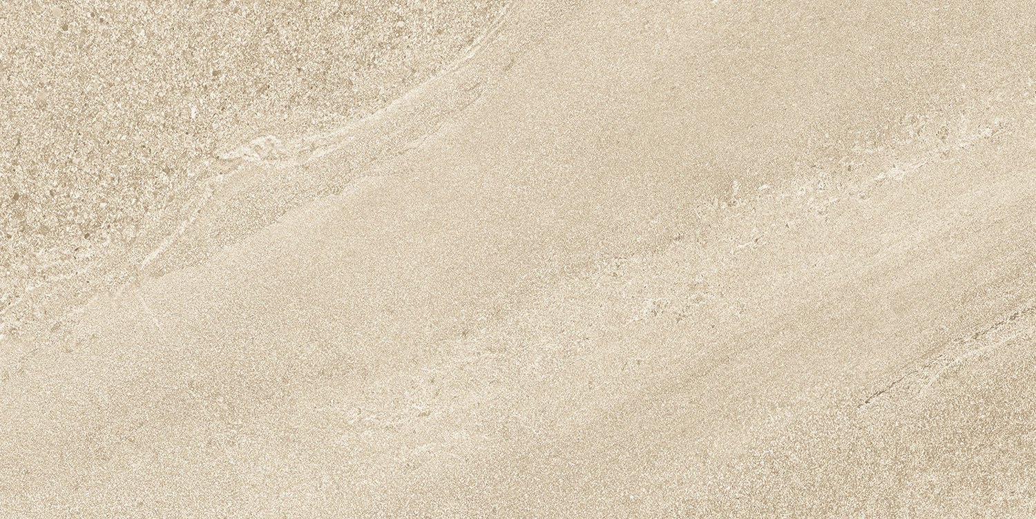 Fliese Sandstein-Optik beige  30x60 cm "Eddystone Arena" Feinsteinzeug rektifiziert