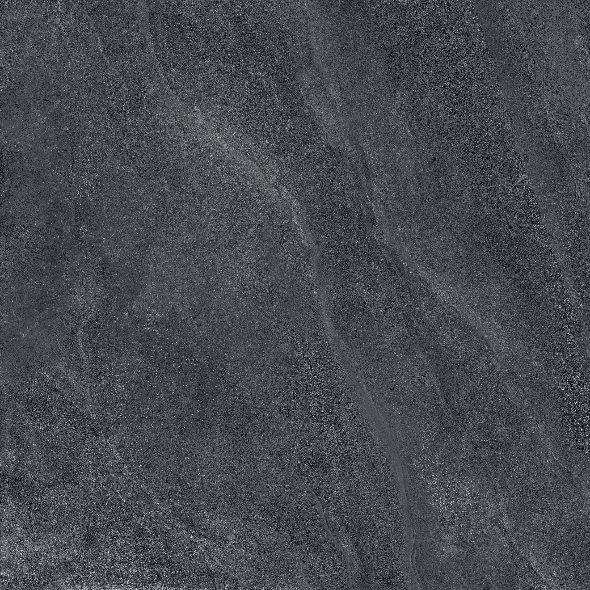 120x120 cm Fliese Natursteinoptik Sant Agostino Bergstone Black Steinoptik dunkelgrau schwarz