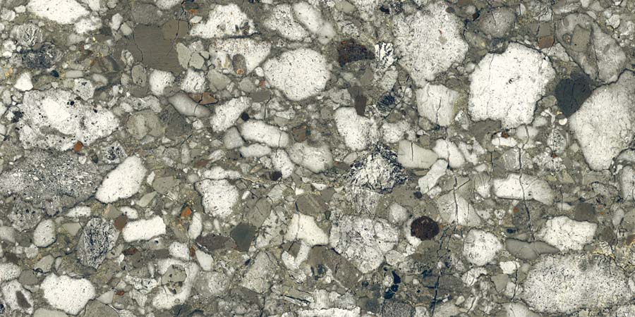 Fliese Terrazzo-Steinoptik grün matt 60x120 cm "Veni Emerald" rektifiziert