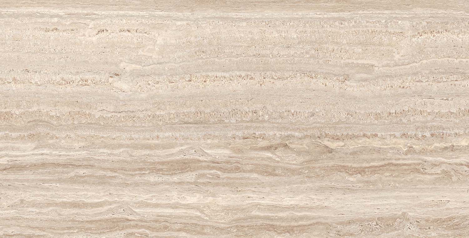 Travertin-Steinoptik beige 60x120cm matt "Marvet Classic" Feinsteinzeug rektifiziert