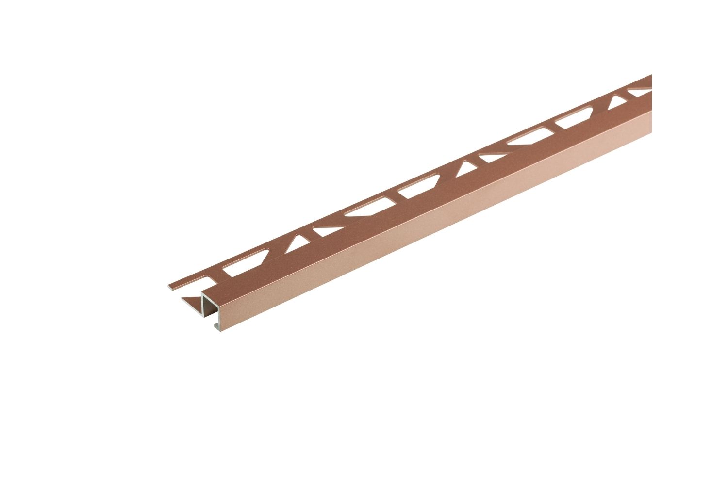 Dural Quadratprofil kupfer SQUARELINE pulverbeschichtet Aluminium-Abschlussschiene 250 cm