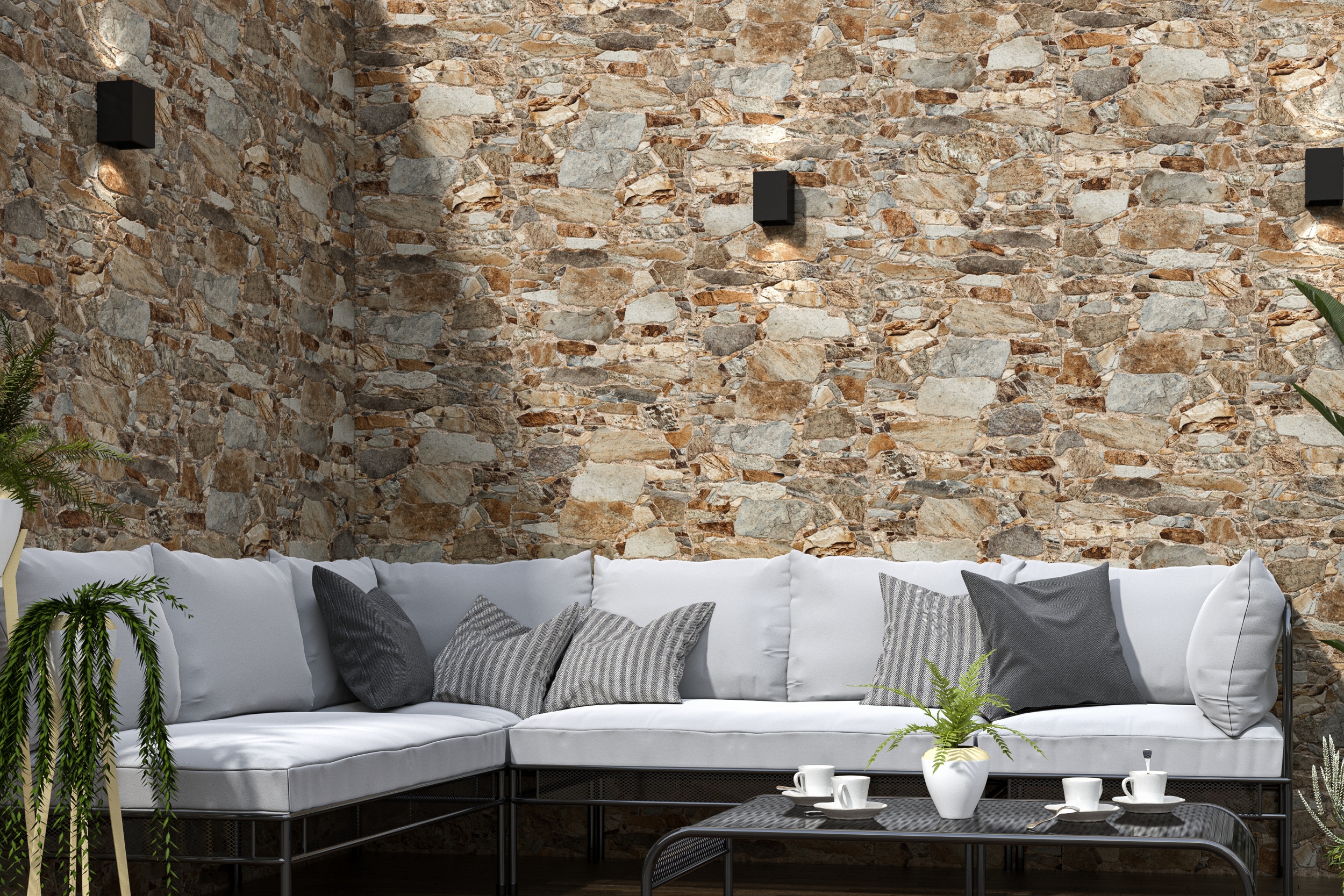 Verblender-Fliese Rambla Natural Bruchstein-Optik braun 40x60 cm Wandverkleidung Wandfliese Steinoptik Ambiente Verblender-Fliese Rambla Natural Bruchstein-Optik braun 40x60 cm Wandverkleidung Wandfliese Steinoptik Ambiente