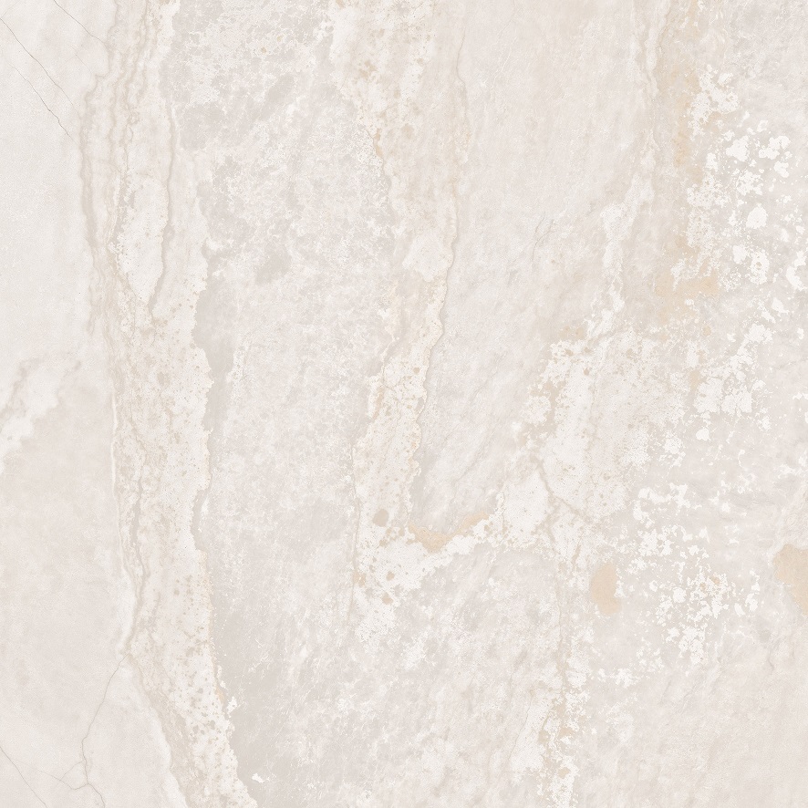 Fliese Metalloptik beige matt 90 x 90cm  "Planet Cream" Feinsteinzeug rektifiziert - mit fühlbarer 3D-Struktur