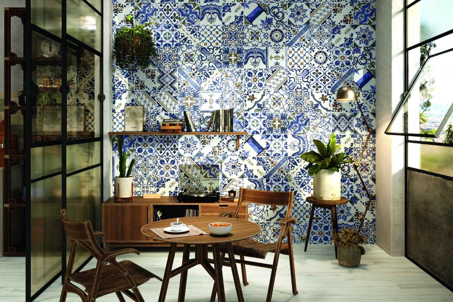 RESTPOSTEN Wandfliese Vintage Dekor 25x25 cm "Galana" | 24 verschiedene Dekore nach Zufall