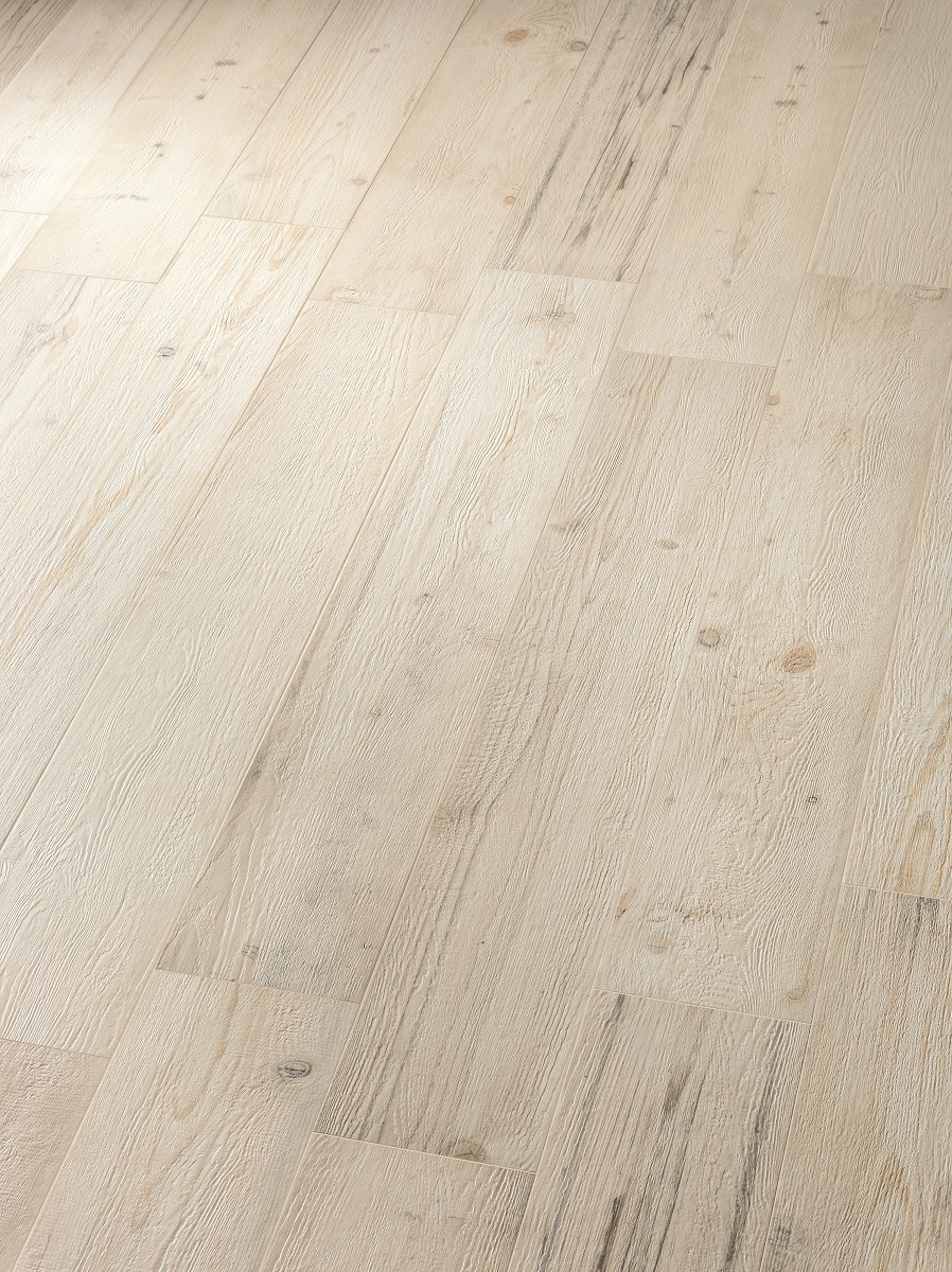 Terrassenplatte Feinsteinzeug Holzoptik hell kalibriert Cortina Almond