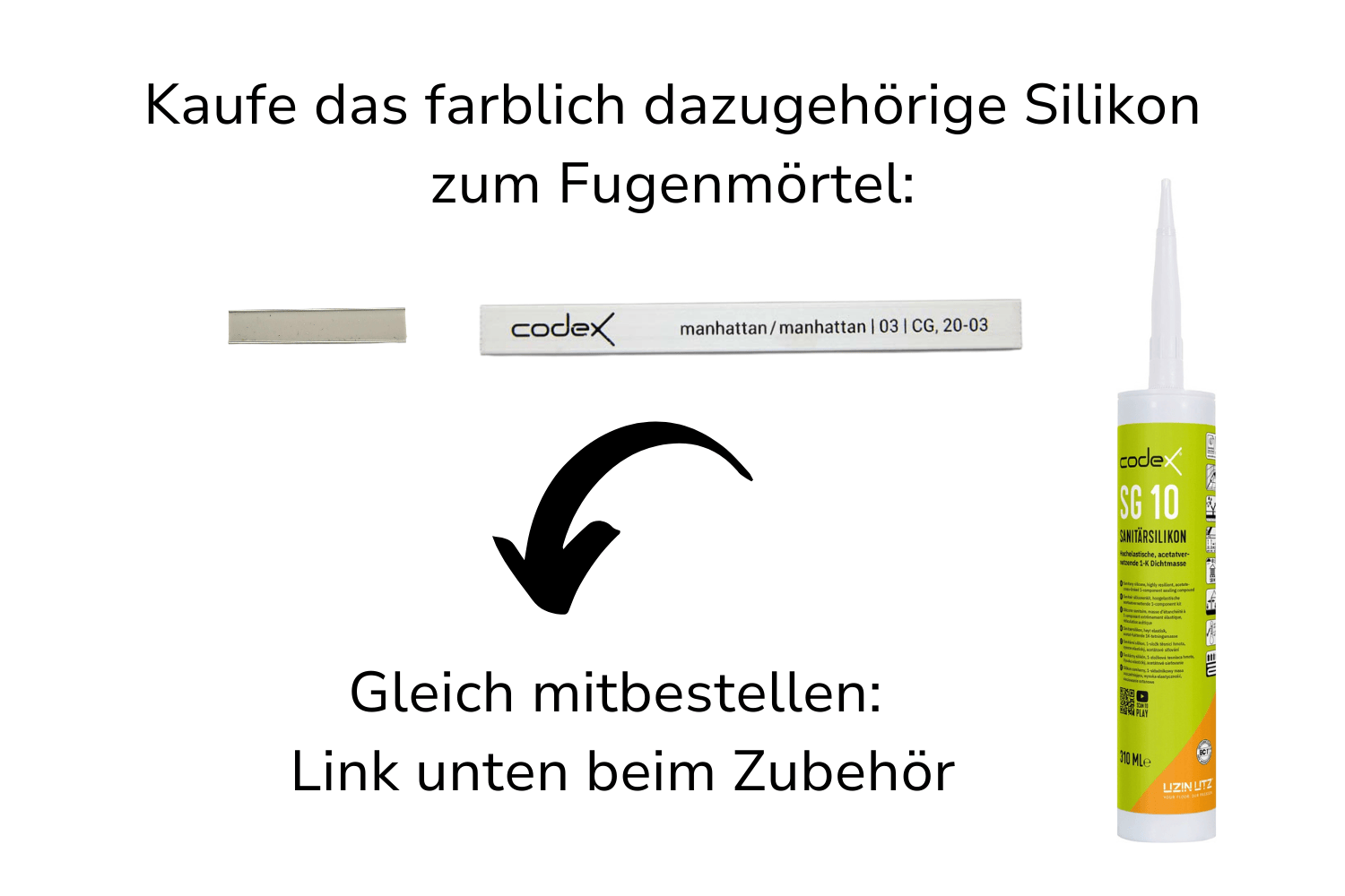 Fugenmörtel für Fliesen & Naturstein "Codex Brillant Cristal" manhattan | schnell erhärtend flexibel 5 kg