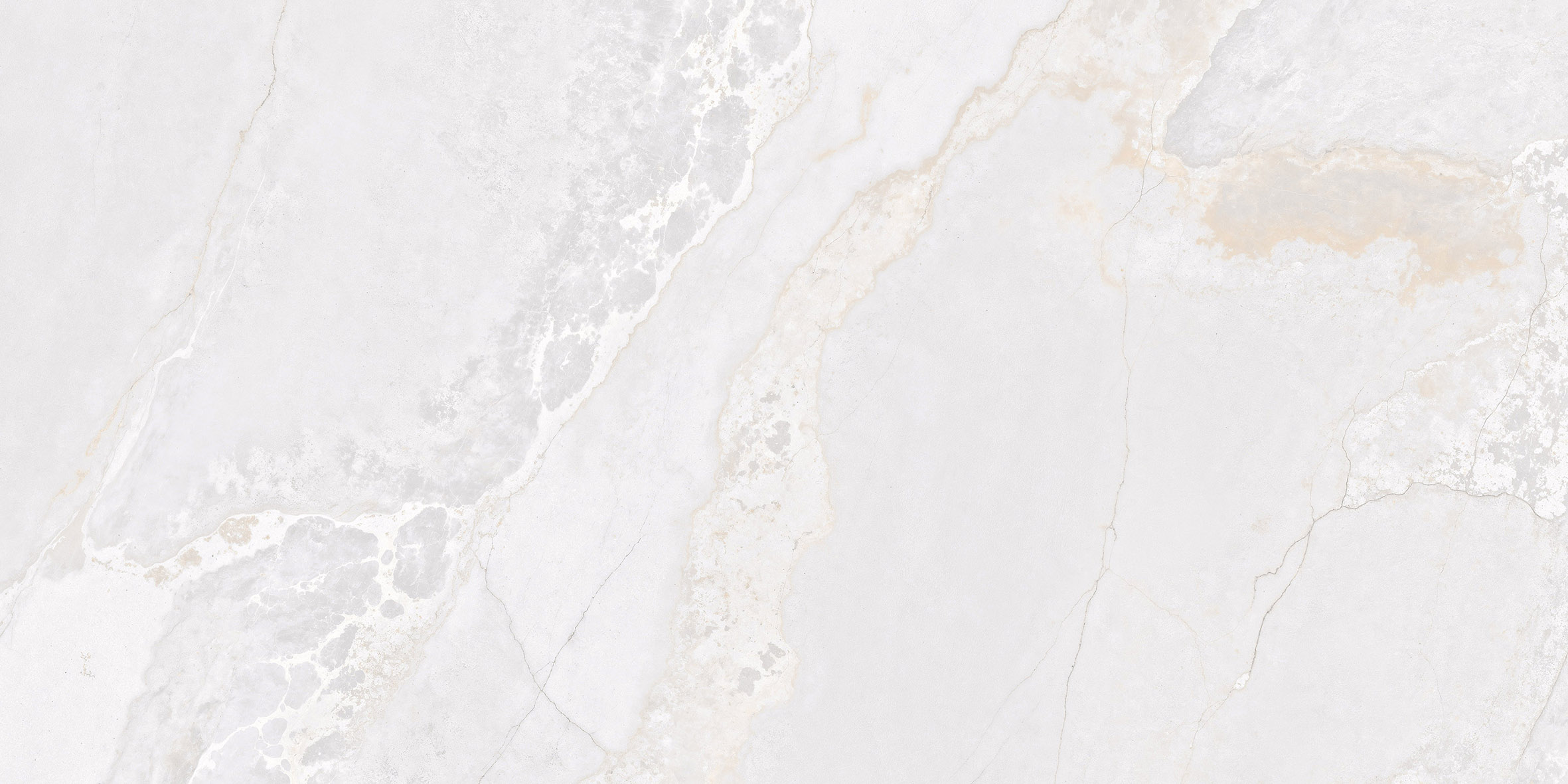 Fliese Metalloptik weiß glänzend 60x120cm "Planet White" Feinsteinzeug rektifiziert