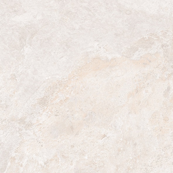 Fliese Natursteinoptik hellbeige matt 60x60cm "Nebula Cream" Feinsteinzeug mit fühlbarer 3D-Steinstruktur