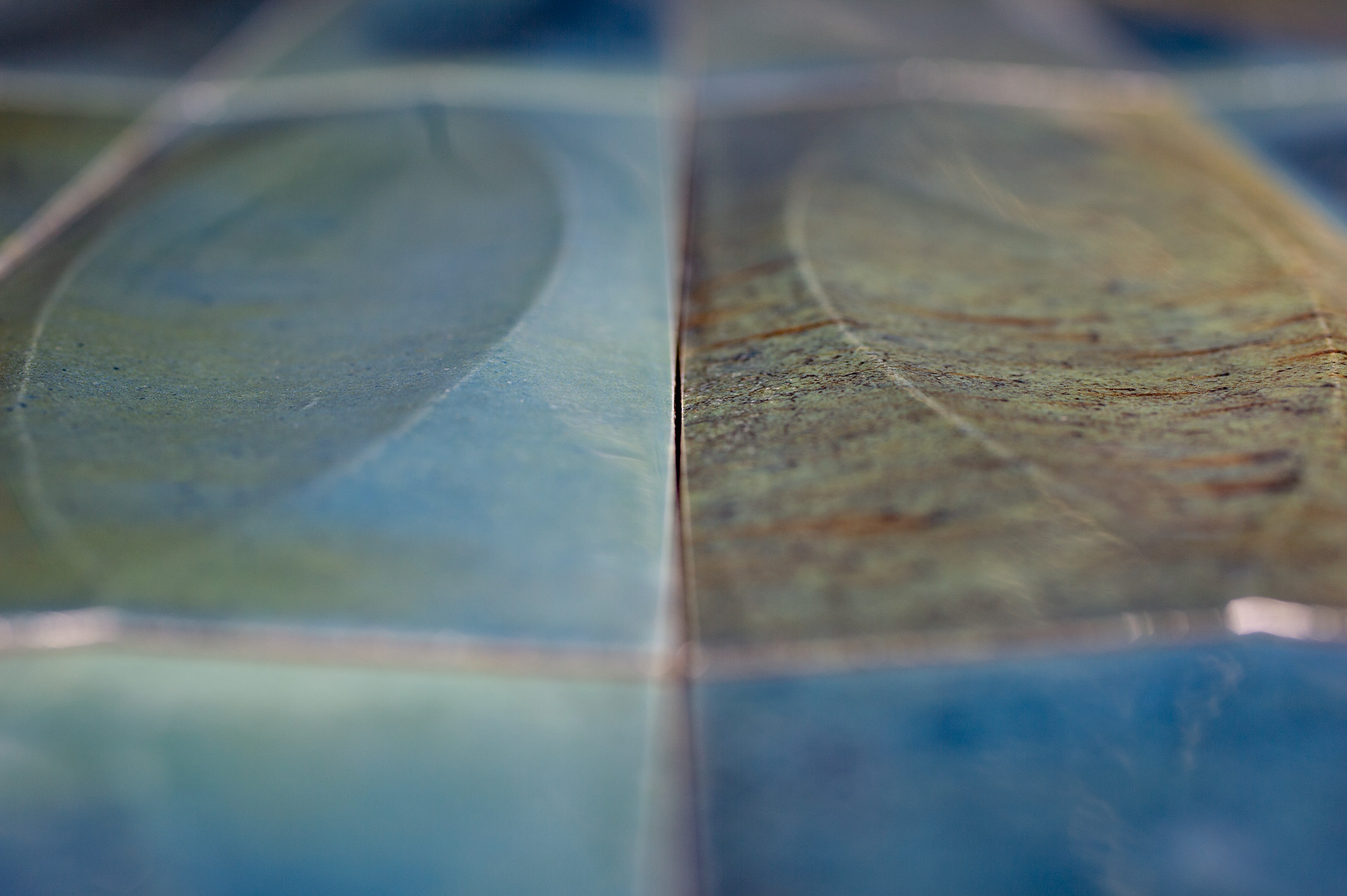 Fliese 3D Eye Gleeze türkis glänzend Ragno by Marazzi