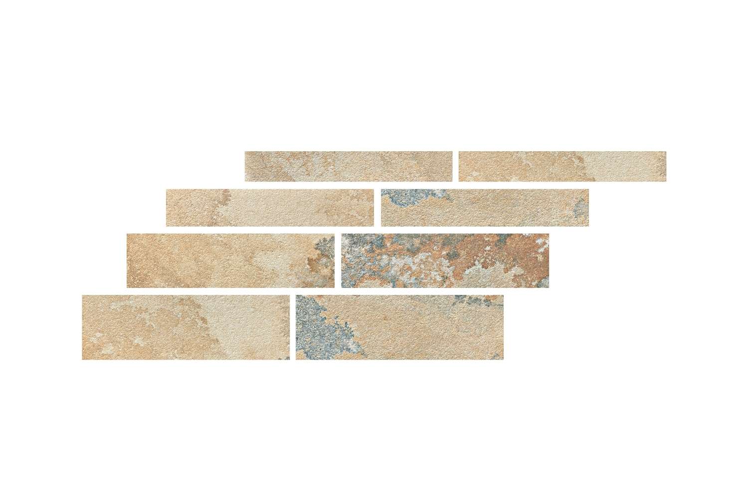 XXL Bodenfliesen-Set Läuferverband Solnhofener Natursteinoptik beige matt | fertiges Set mit verschiedenen Größen