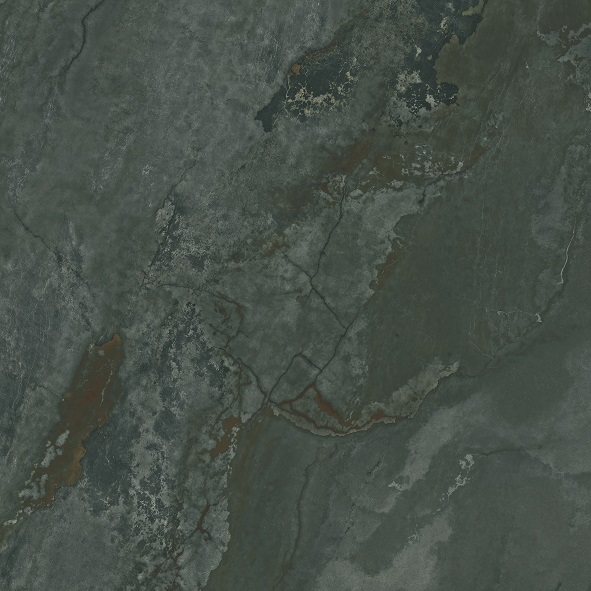 Fliese Metalloptik grün glänzend 120x120cm "Planet Green" Feinsteinzeug rektifiziert