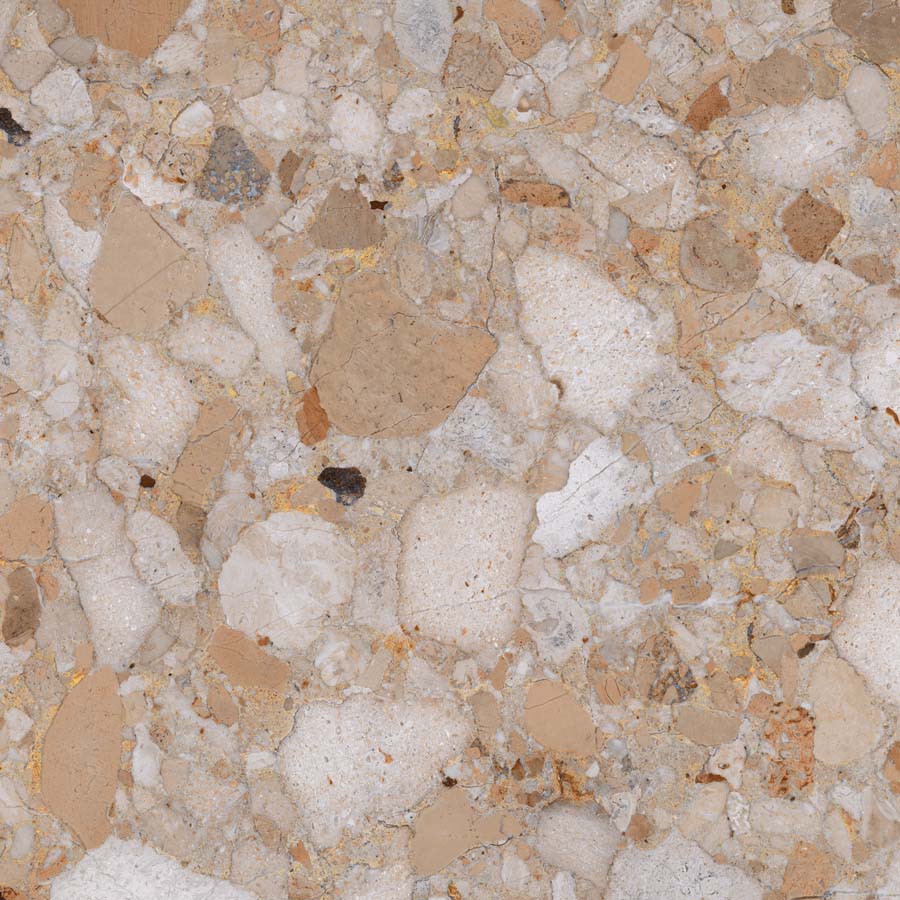 VENISTONE-GOLD-6060-2EB Fliese Terrazzo-Steinoptik beige matt 60x60 cm "Veni Gold" rektifiziert