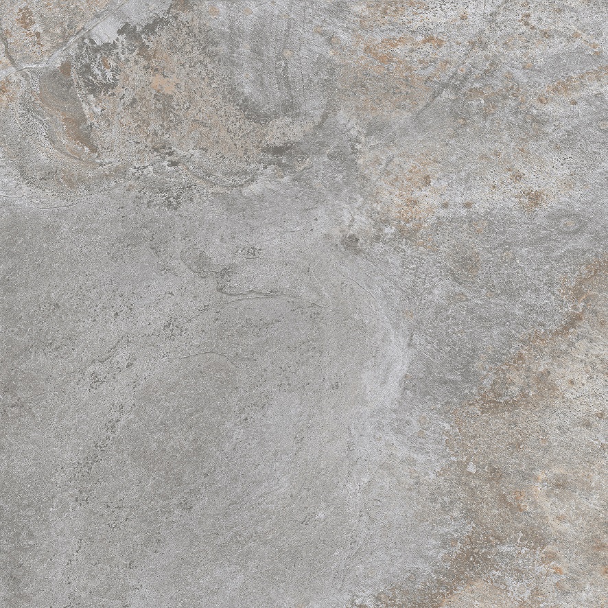 Fliese Natursteinoptik grau-silber matt 90 x 90cm  "Nebula Silver" Feinsteinzeug mit fühlbarer 3D-Steinstruktur