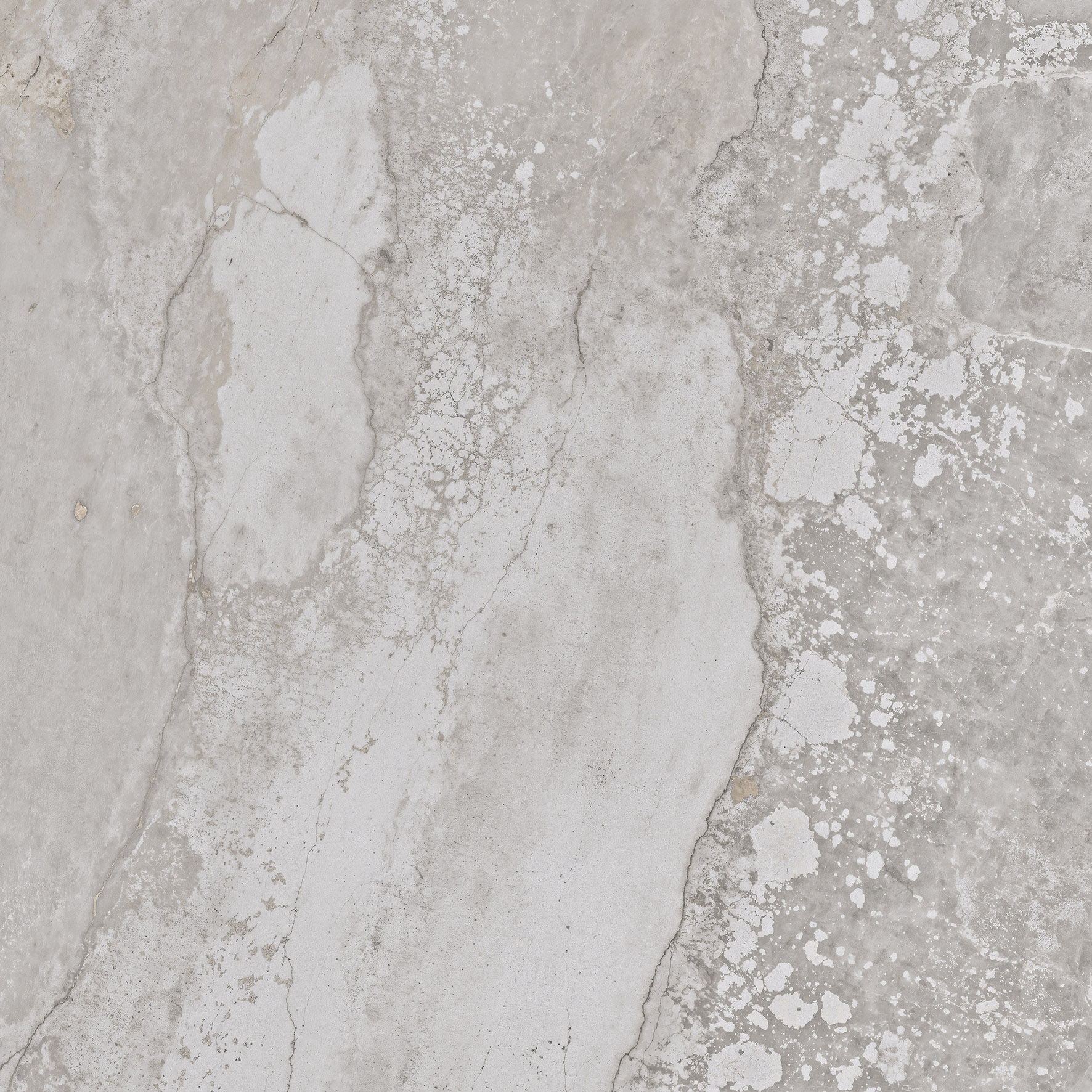 Fliese Metalloptik grau glänzend 90x90cm  "Planet Grey" Feinsteinzeug rektifiziert