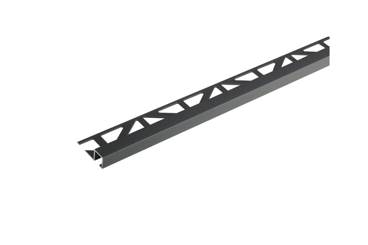 Dural Quadratprofil anthrazit SQUARELINE pulverbeschichtet Aluminium-Abschlussschiene 250 cm