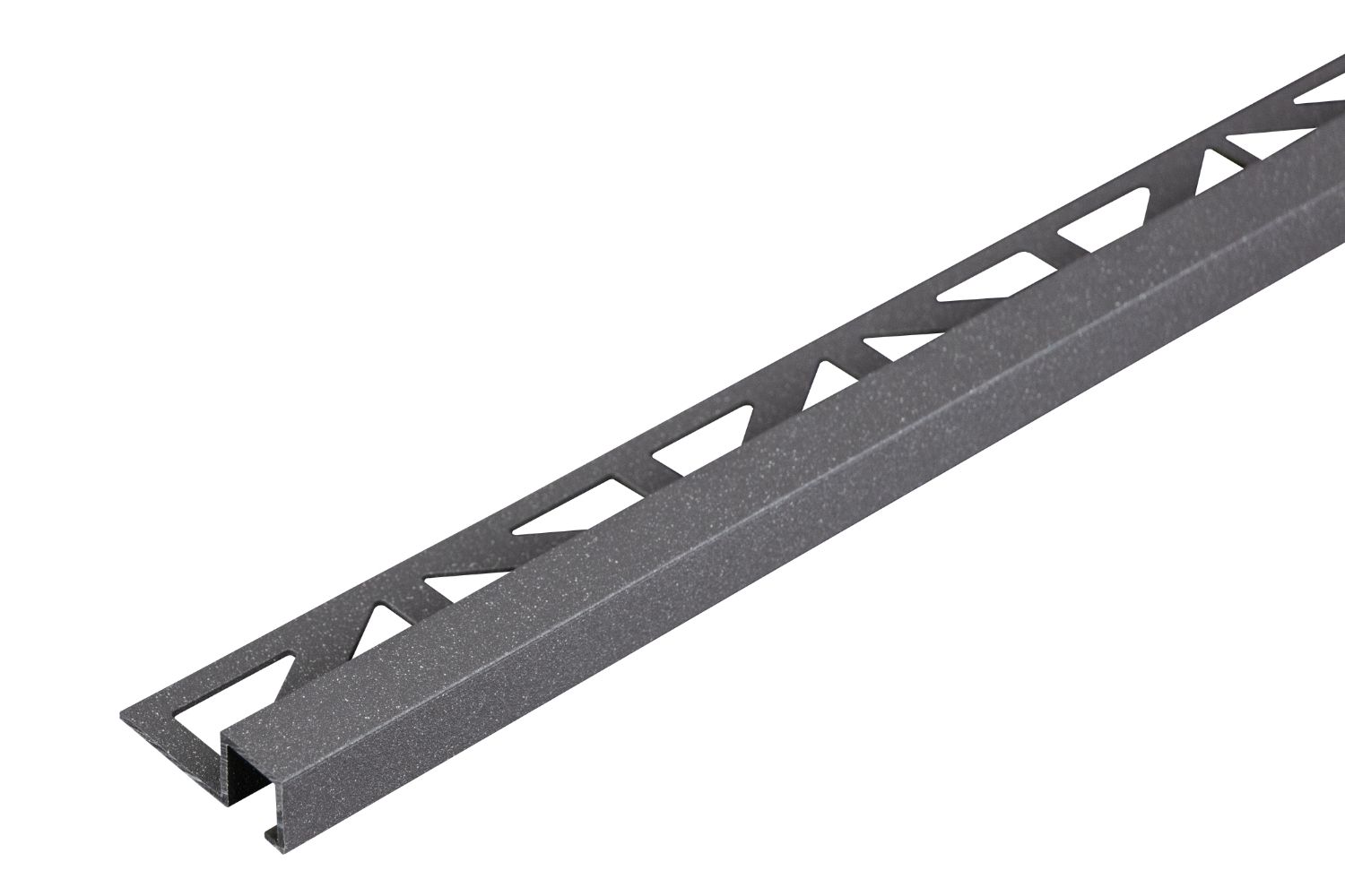 Dural Quadratprofil Volcano SQUARELINE ROCKS strukturbeschichtete Aluminium-Abschlussschiene 250 cm