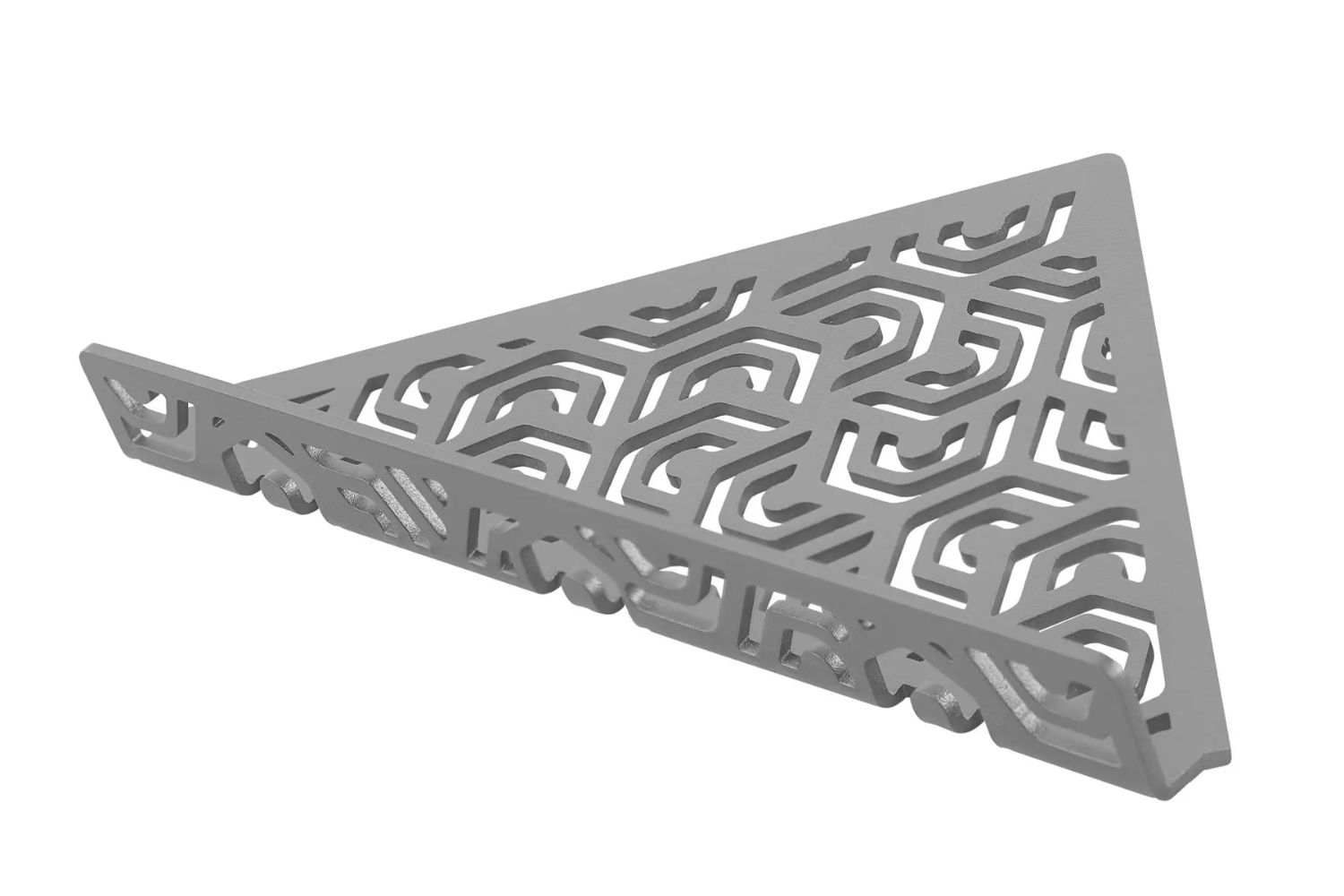 Dural Duschablage TSAC11 PM1+ mit Haken nachträglich einbaubar betongrau Feinstruktur 28x20x0,3 cm