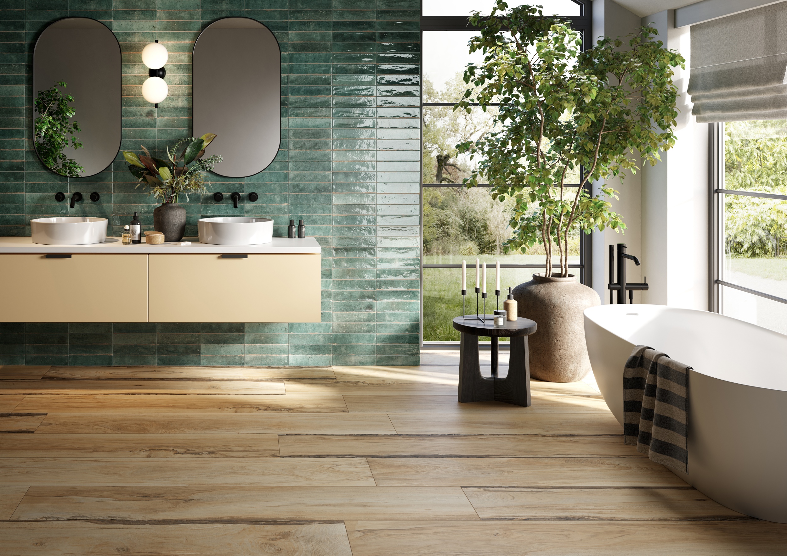 Fliese Ahorn Holzoptik Sherwood Maple hellbraun Bodenfliese by Rondine