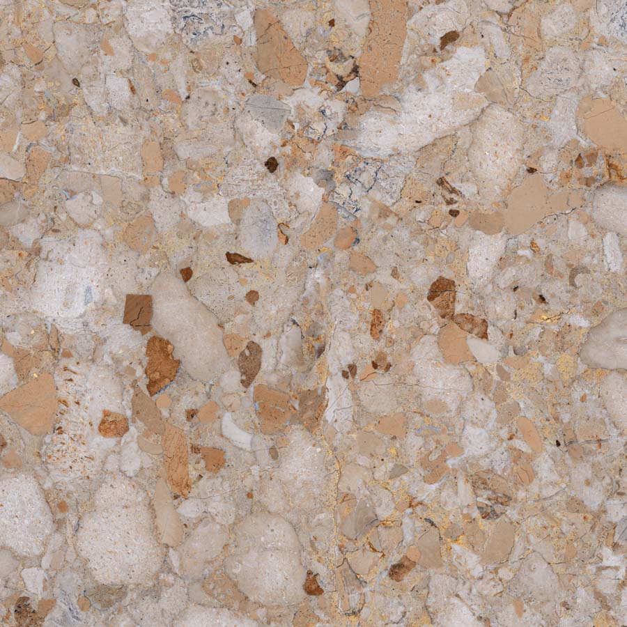 VENISTONE-GOLD-6060-1EB Fliese Terrazzo-Steinoptik beige matt 60x60 cm "Veni Gold" rektifiziert