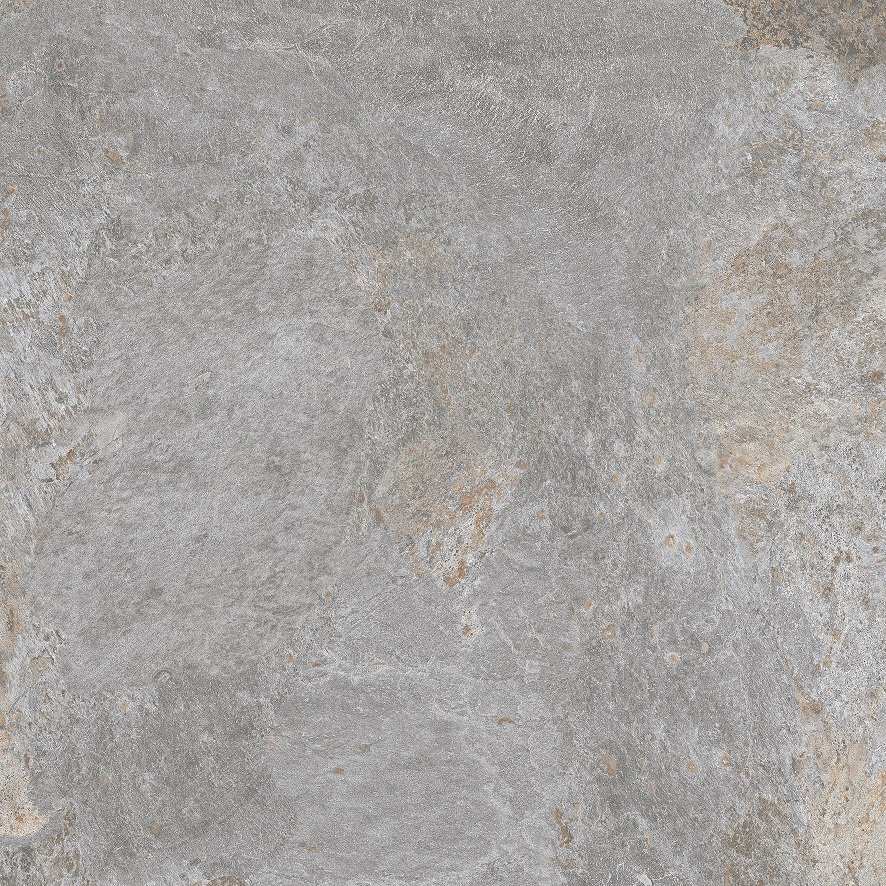 Fliese Natursteinoptik grau-silber matt 90 x 90cm  "Nebula Silver" Feinsteinzeug mit fühlbarer 3D-Steinstruktur