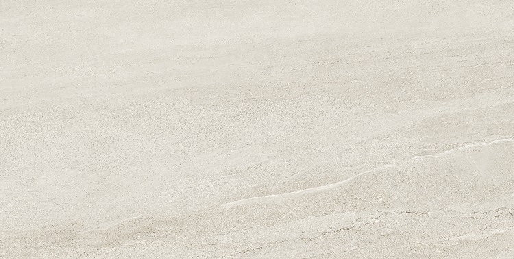 Fliese Sandstein-Optik weiß 60 x 120 cm "Eddystone Blanco" Feinsteinzeug rektifiziert