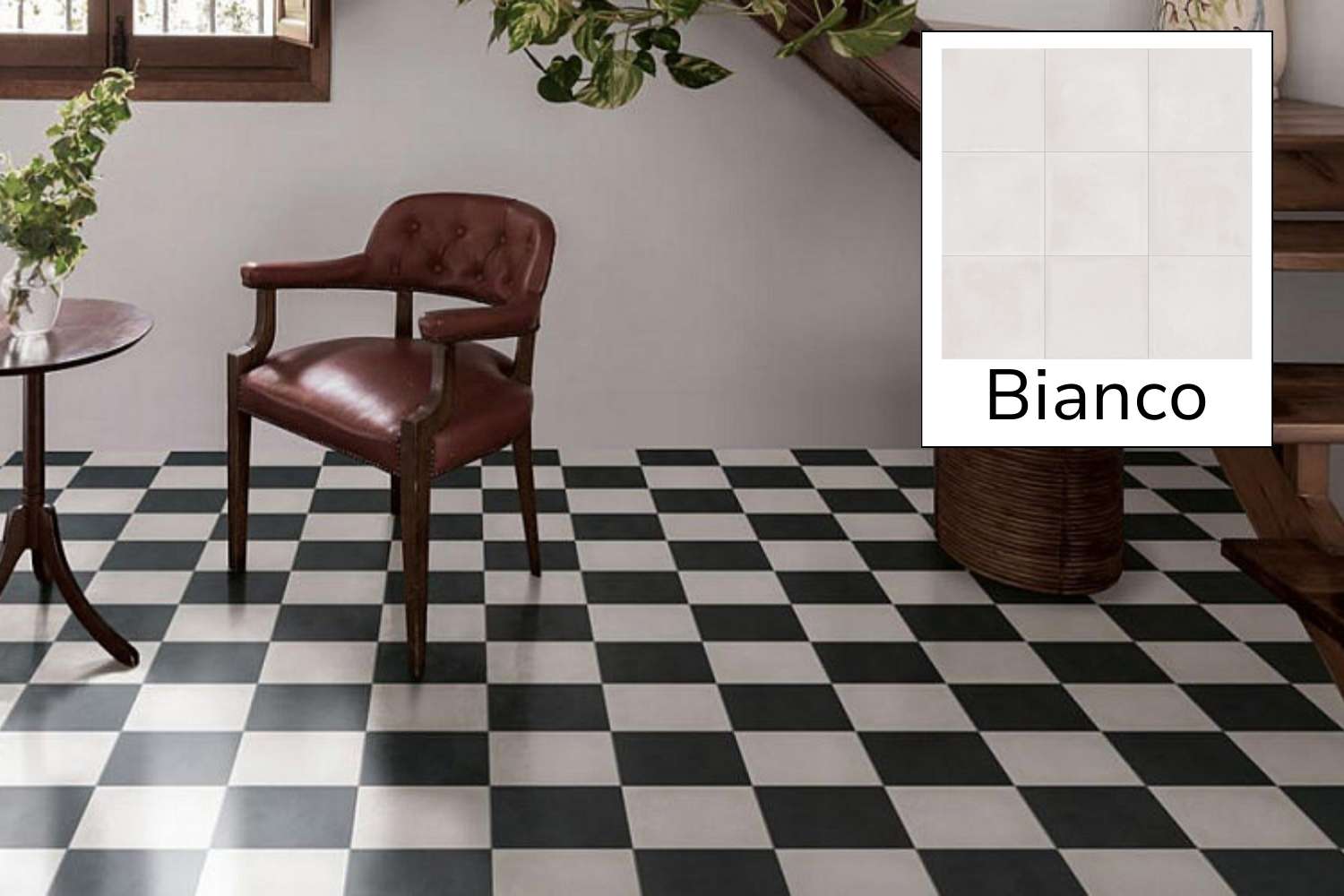 Fliese Zementoptik weiß 20x20 cm Feinsteinzeug "Contrasti Bianco" Ragno by Marazzi