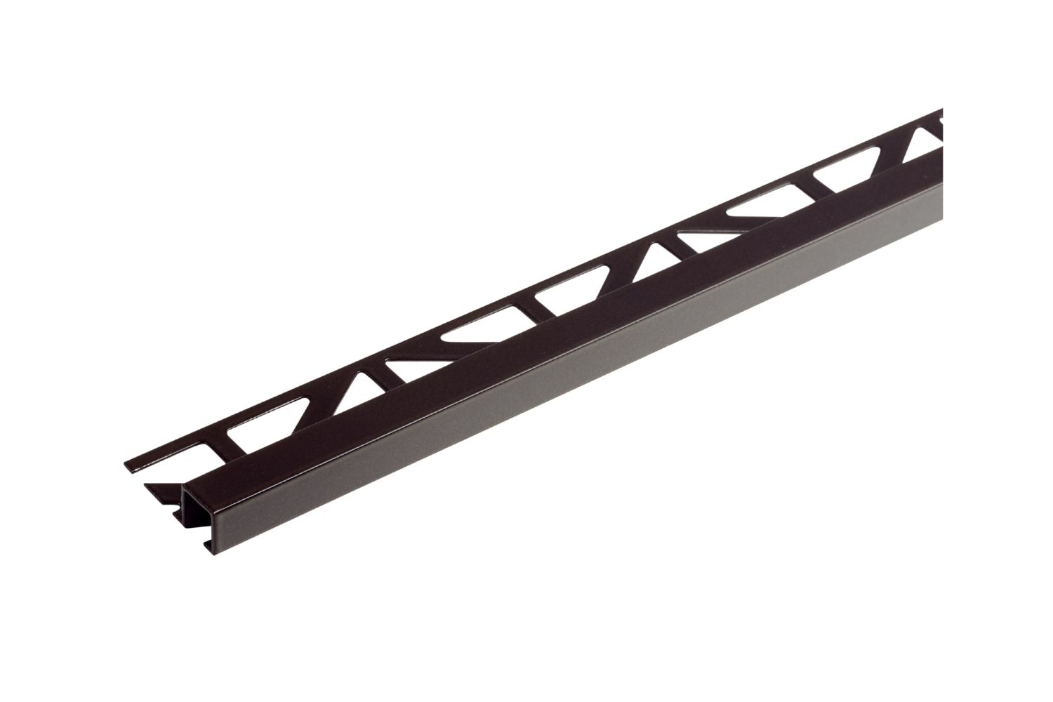 Dural Quadratprofil bronze SQUARELINE pulverbeschichtet Aluminium-Abschlussschiene 250 cm