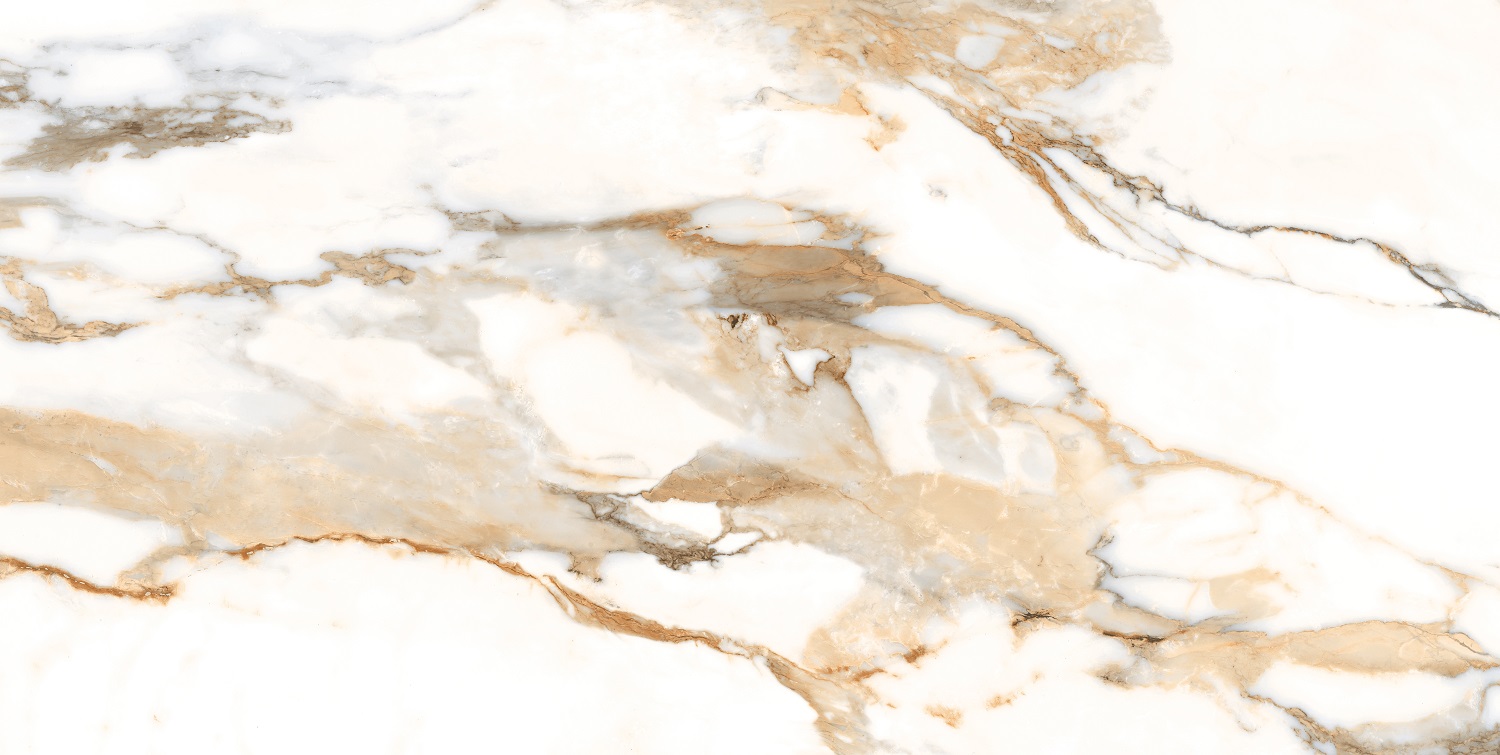 ABVERKAUF Fliese Paonazzetto-Marmoroptik weiß-beige matt 60x120 cm "Crash Beige" rektifiziert