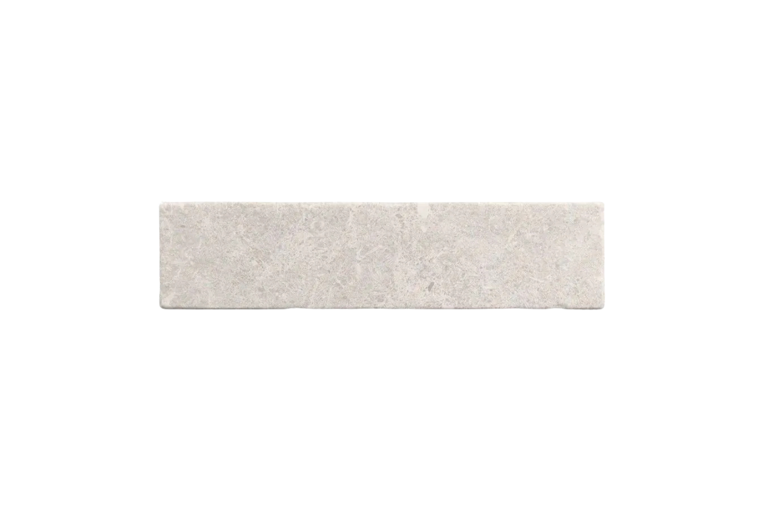 RESTPOSTEN Fliese unregelmäßige Oberfläche 7,5x30 cm "Dolmen Ash" hellgrau matt 