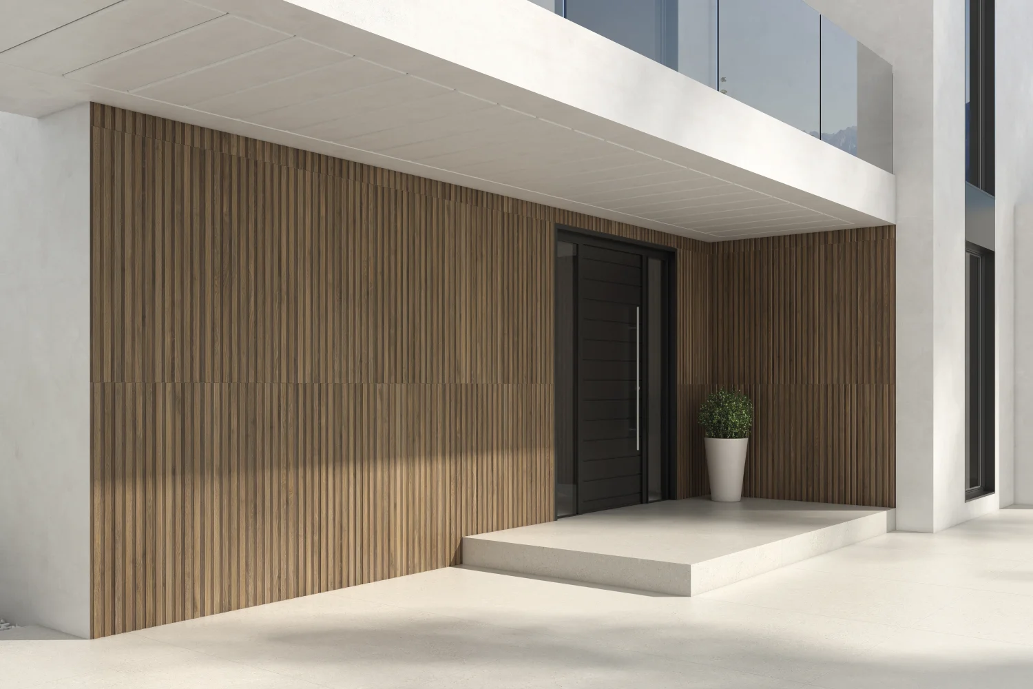 Wandfliese Holzoptik Geowood Streifen-Dekor Eiche dunkelbraun Wandfliese Holzoptik Geowood Streifen-Dekor Eiche dunkelbraun