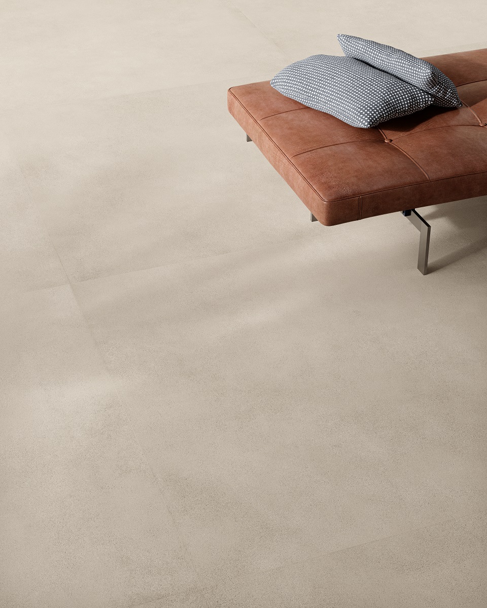 Fliese Betonoptik grau-beige matt kalibriert Sable Greige Sant Agostino