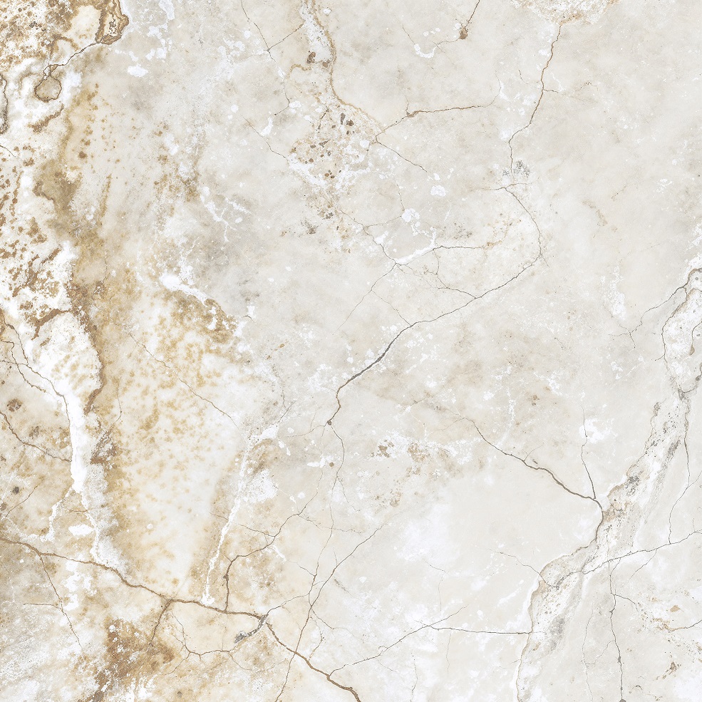 Fliese Marmoroptik beige matt 120 x 120cm  "Golden Mist" Feinsteinzeug mit fühlbarer 3D-Steinstruktur