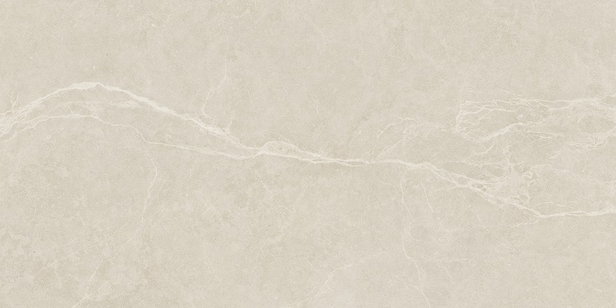 Fliese Steinoptik beige 60 x 120 cm "Omega Marfil" Feinsteinzeug rektifiziert