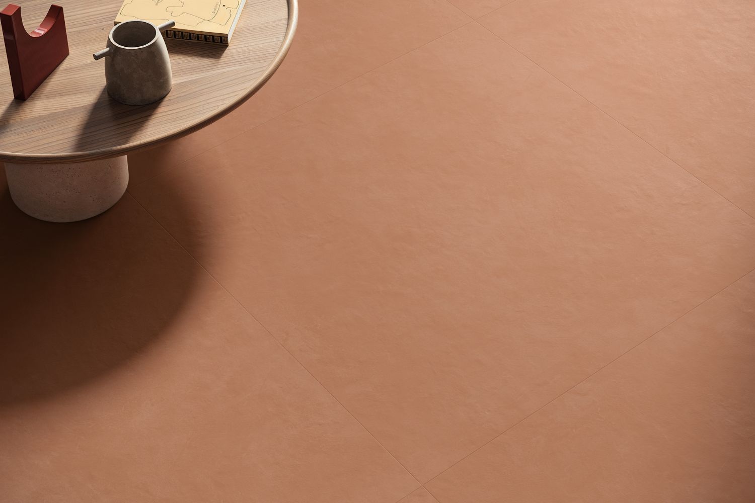 Monocibec Delyca Blush matt als terrakottafarbene Bodenfliese