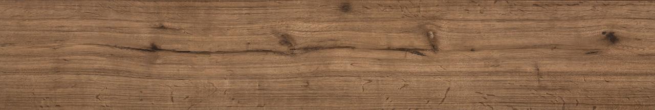 Restposten Fliese Holzoptik dunkelbraun matt 9,5 x 59 cm "Atlantica Canela" Feinsteinzeug rektifiziert