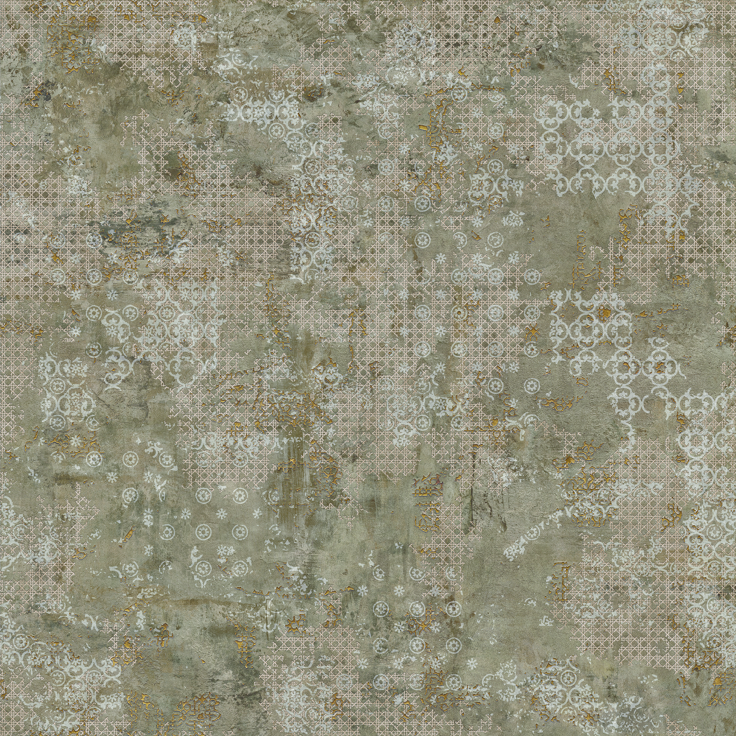 Aparici Fliese Teppichoptik Rug Green Vintageoptik grün 100x100 cm Aparici Fliese Teppichoptik Rug Green Vintageoptik grün 100x100 cm