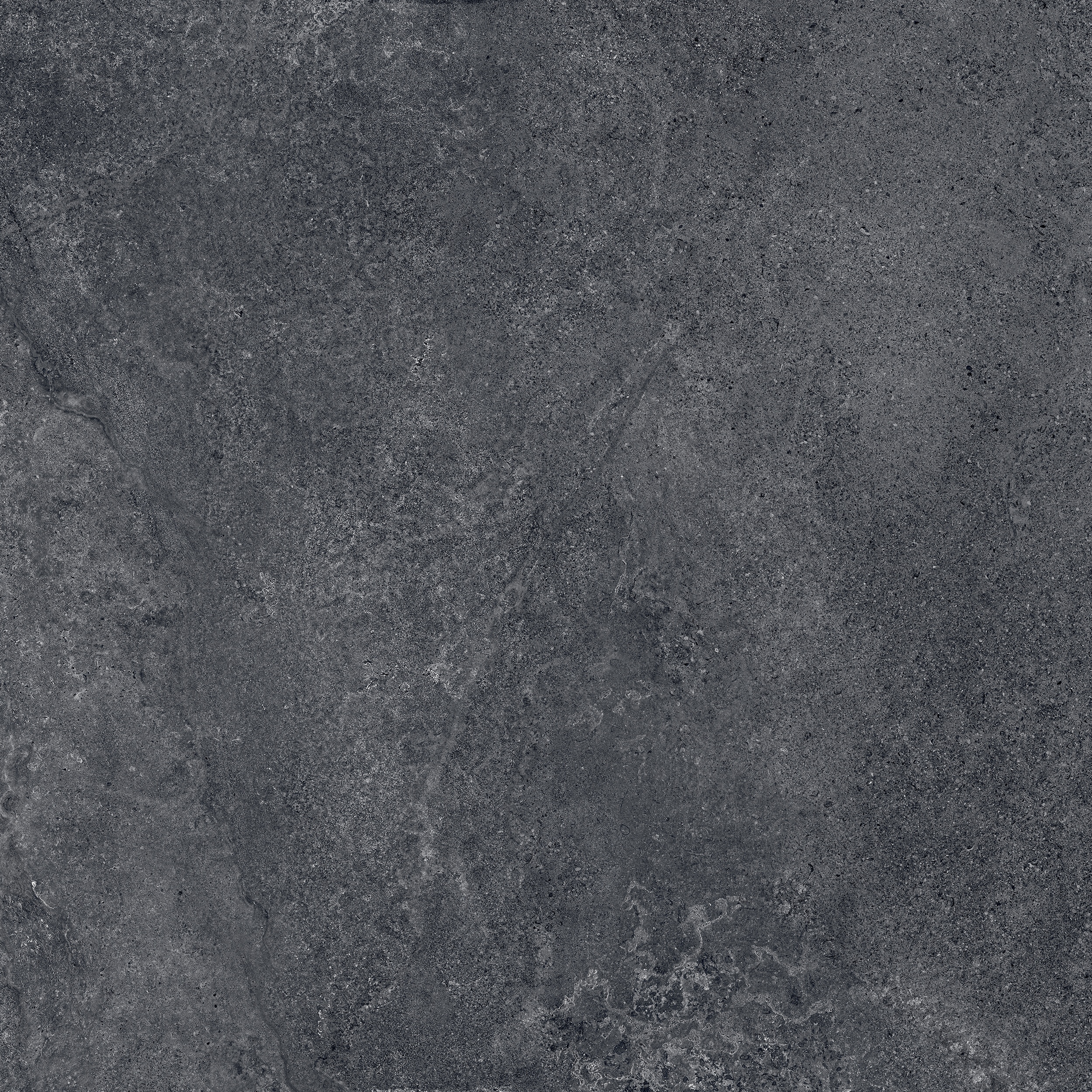 120x120 cm Fliese Natursteinoptik Sant Agostino Bergstone Black Steinoptik dunkelgrau schwarz