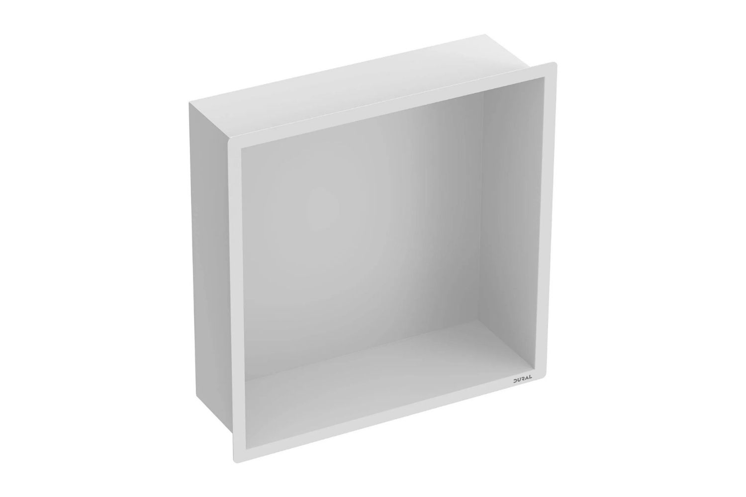 Dural Duschnische Edelstahl "DURANICHE pro" weiß matt pulverbeschichtet  - 30 × 30 × 10 cm
