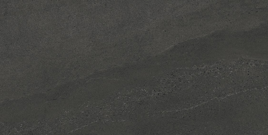 Fliese Sandstein-Optik dunkelgrau 60 x 120 cm "Eddystone Mica" Feinsteinzeug rektifiziert