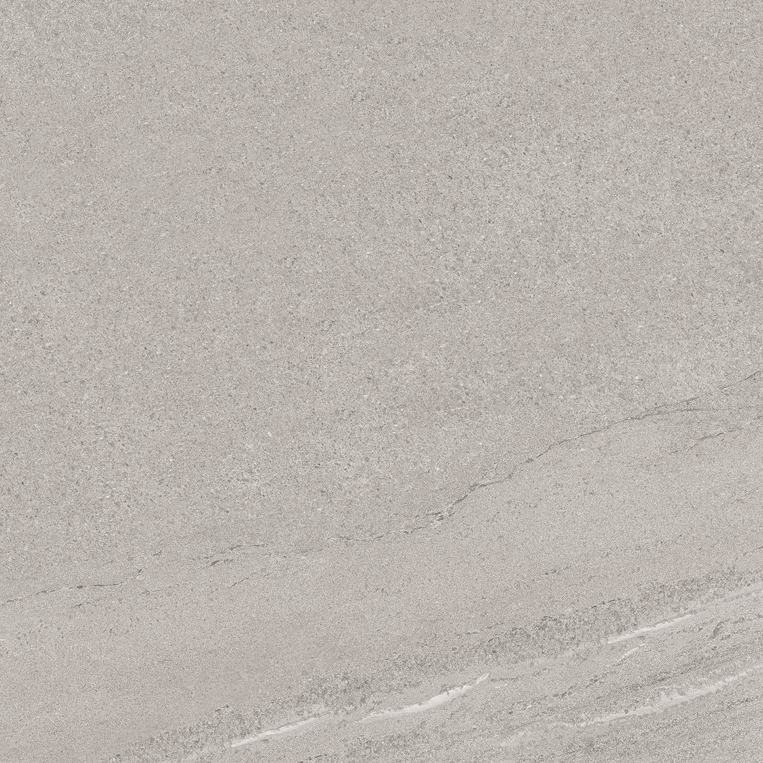 Fliese Sandstein-Optik hellgrau 60 x 60 cm "Eddystone Perla" Feinsteinzeug rektifiziert