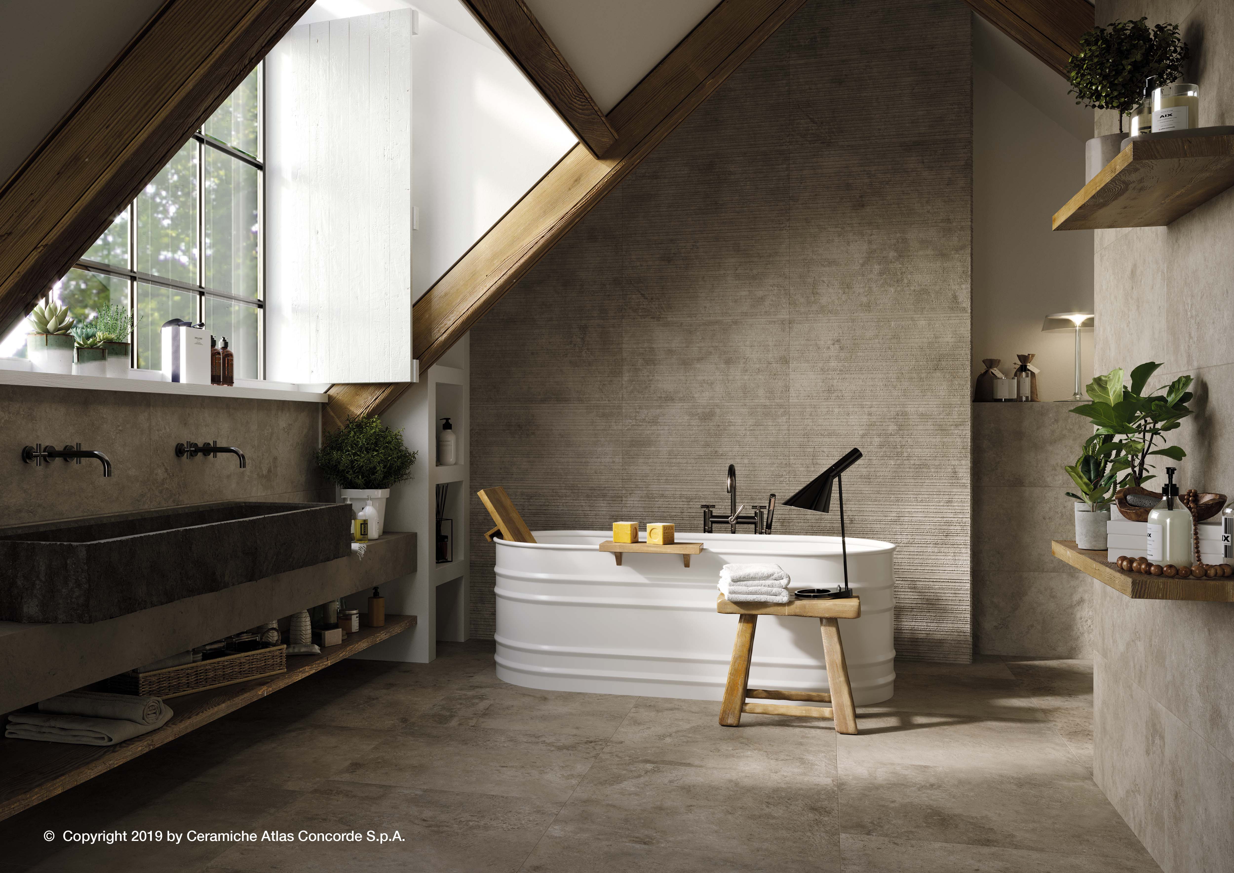 Fliese Kalkstein-Optik Steinoptik hell grau beige matt Aix Cendre Atlas Concorde