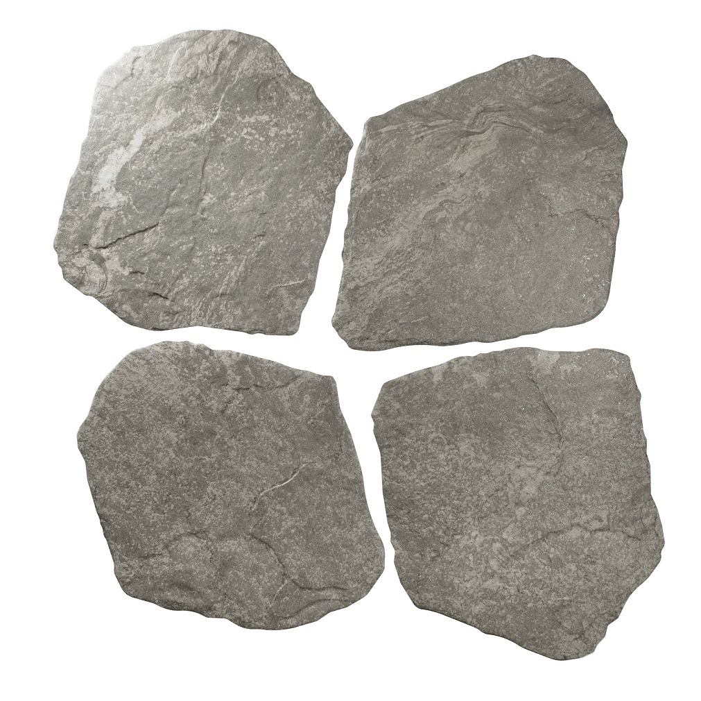 Polygonalplatten Feinsteinzeug anthrazit 28,5x33x1cm "Nazca Anthracite"