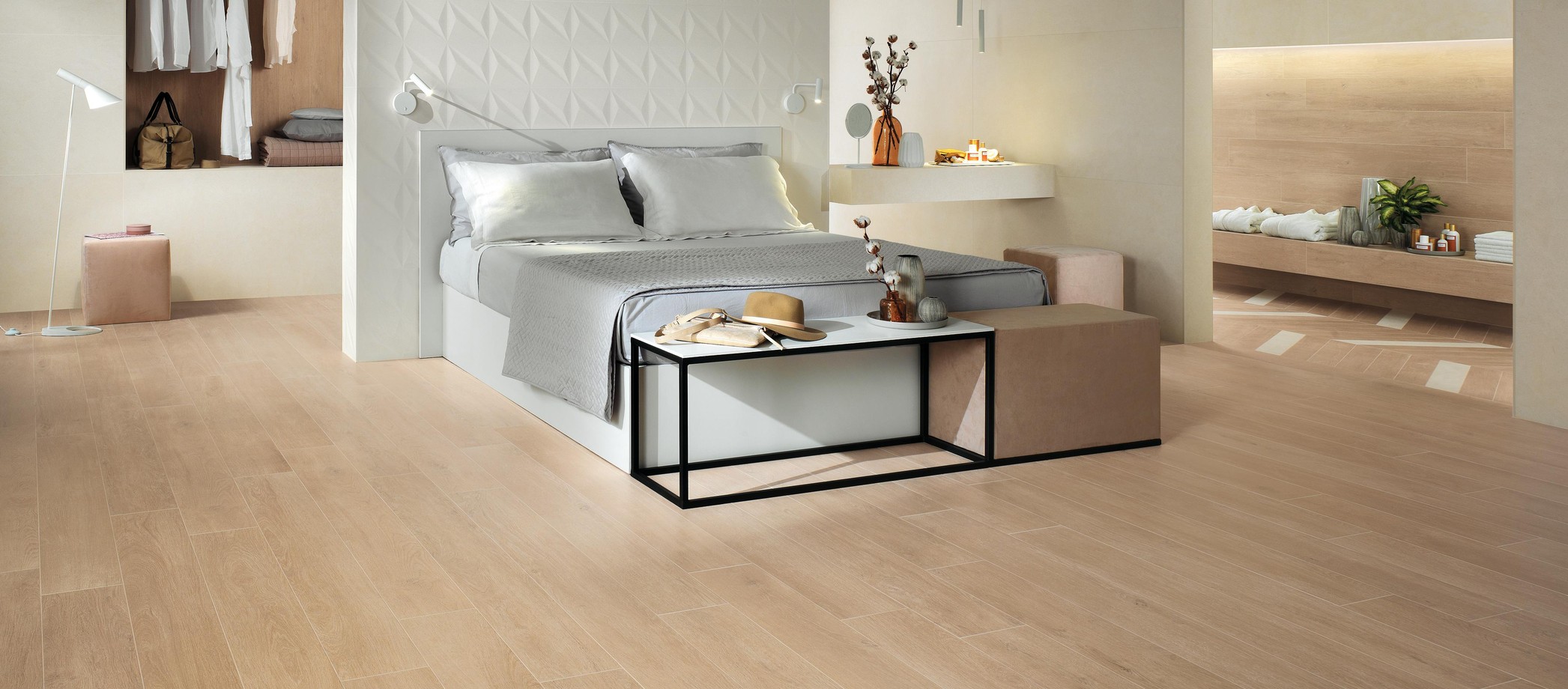 Fliese Holzoptik Eiche beige Großformat 18,5x150 "Nid light AANK" Atlas Concorde