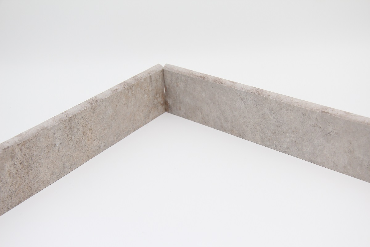 Fliesensockel Vintage Retro 6,5x40 cm "Havana malecon (Grigio)" CIR grau-beige