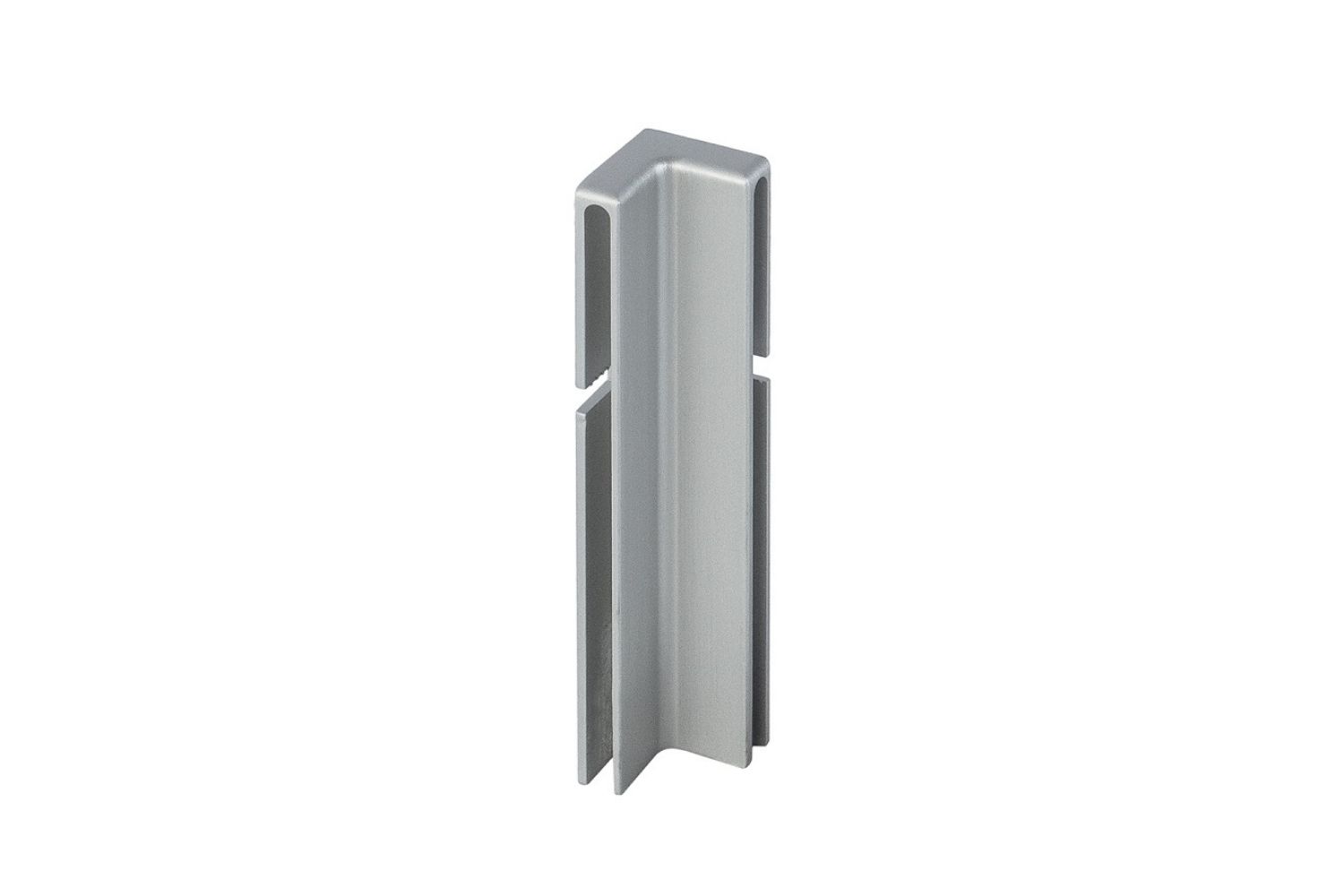 Innenecke für DURABAL BO Terrassenabschlussprofil für Stelzlager – Aluminium eloxiert Silber